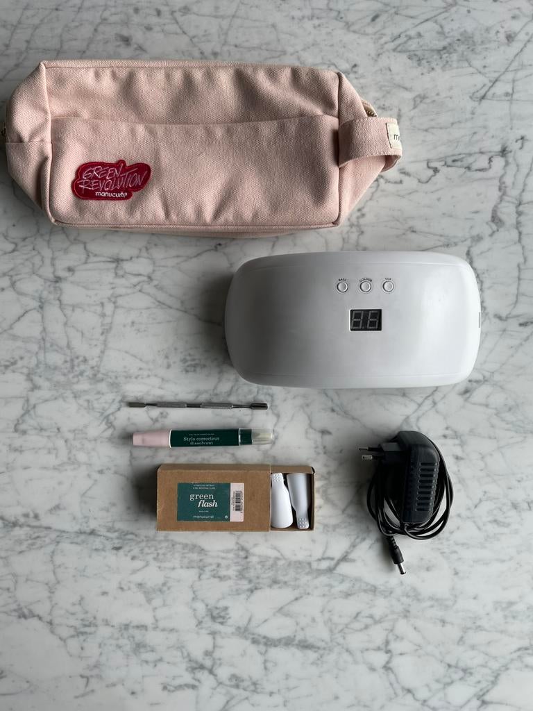 Gellak set van manucurist, Handtassen en Accessoires, Uiterlijk | Cosmetica en Make-up, Ophalen of Verzenden, Gebruikt