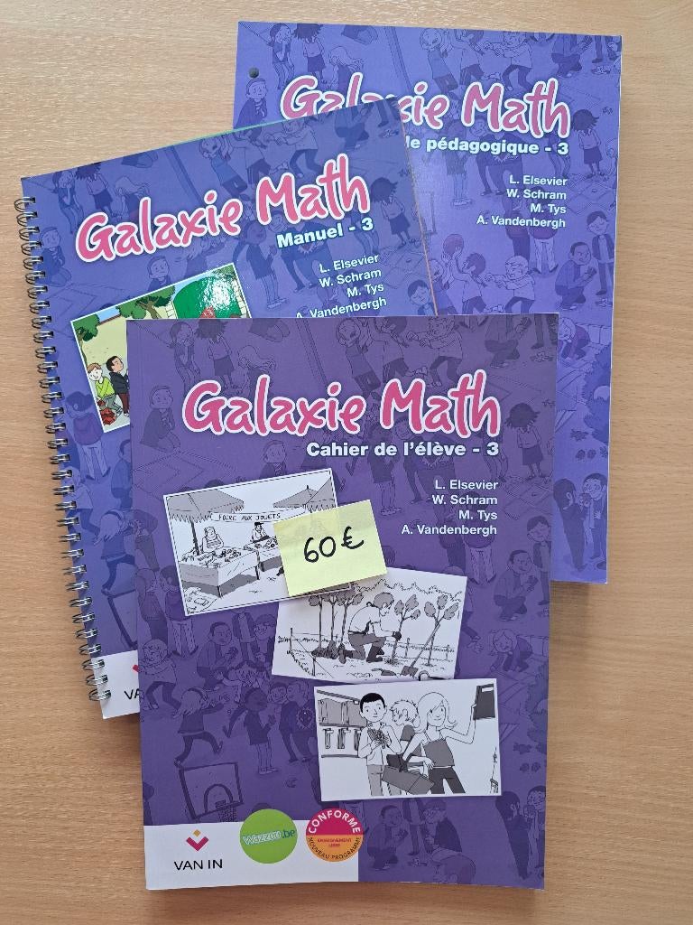 Galaxie Math 3 - Manuel scolaire math, Livres, Livres scolaires, Enlèvement, Neuf, Primaire, Mathématiques A
