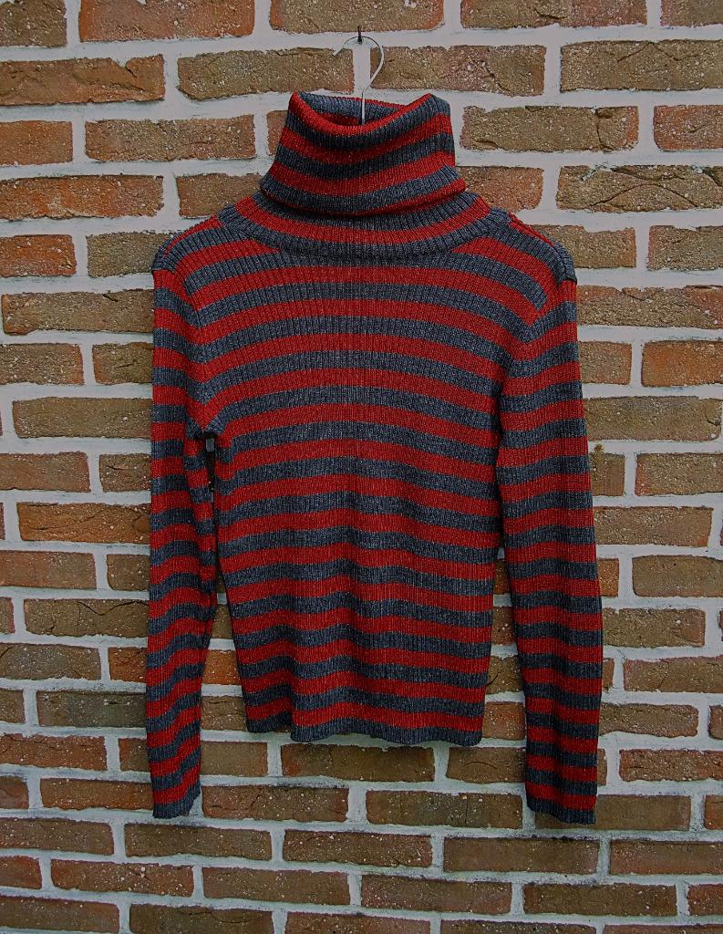 Vintage: Prachtige coltrui gestreept - Dolce & Gabbana NIEUW, Maat 38/40 (M), Dolce & Gabbana, Nieuw, Ophalen of Verzenden