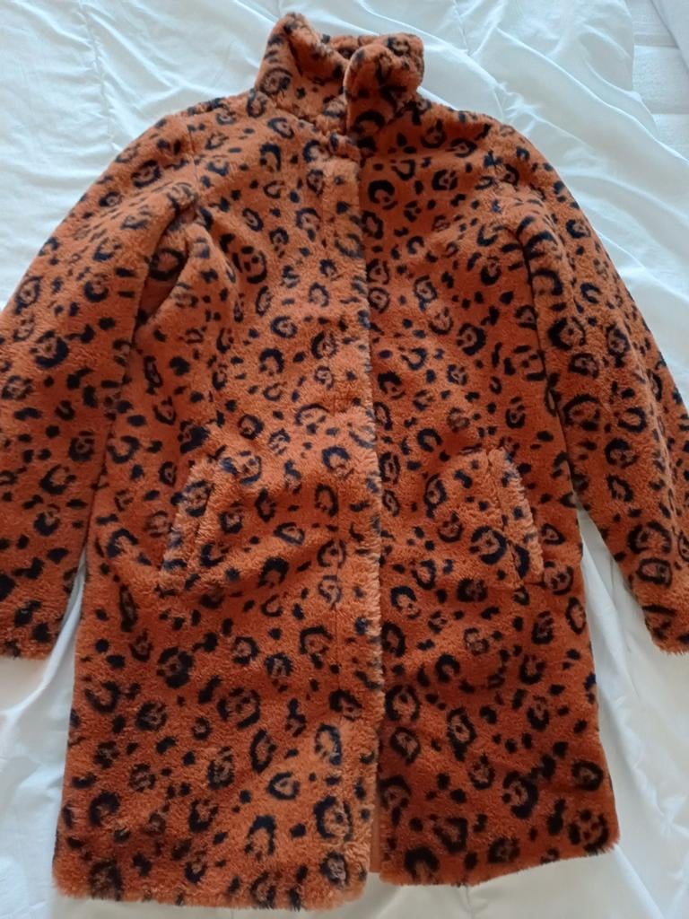Superzachte faux fur jas Hema 146-152, Gebruikt, Meisje, Ophalen of Verzenden, Hema