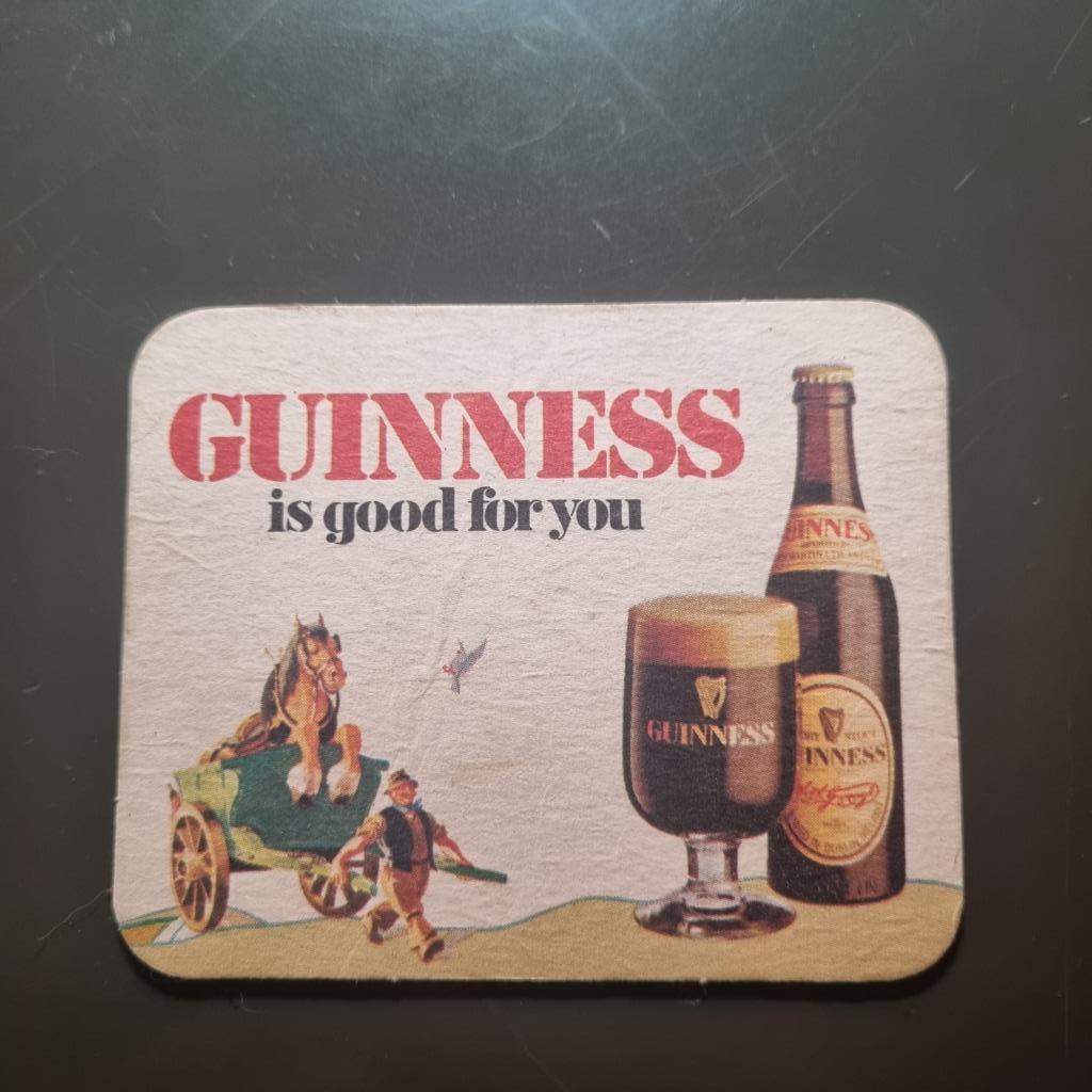 Sous Bock Guinness (modèle 2), Ophalen of Verzenden, Gebruikt, Viltje(s), Overige merken