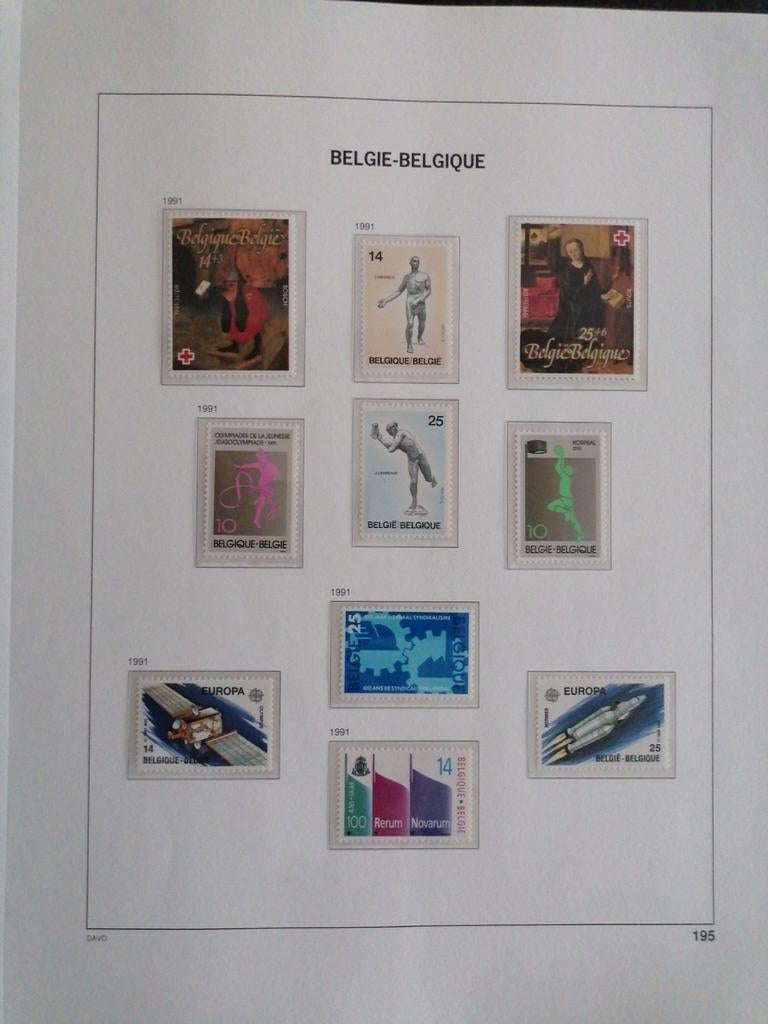 Timbres de Belgique, volume 1991, Timbres & Monnaies, Enlèvement ou Envoi