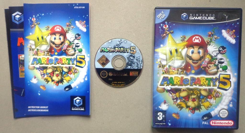 Mario Party 5 voor de Nintendo GameCube Compleet, Games en Spelcomputers, Ophalen of Verzenden, Zo goed als nieuw