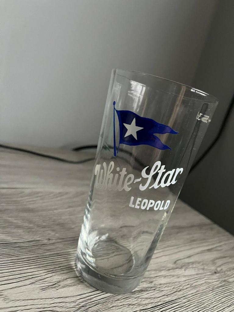 5 glazen White Star van Leopold, Ophalen, Gebruikt