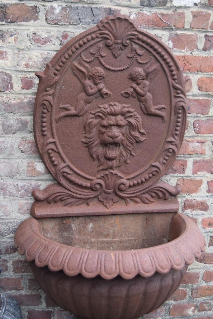 Fontaine murale en fonte, Jardin & Terrasse, Pièces d'eau & Fontaines, Enlèvement, Utilisé, Fonte, Fontaine
