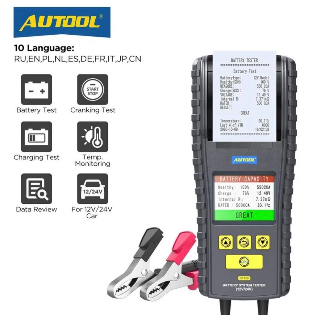 Accu tester nieuw 12&24V NL taal, Ophalen of Verzenden, Nieuw