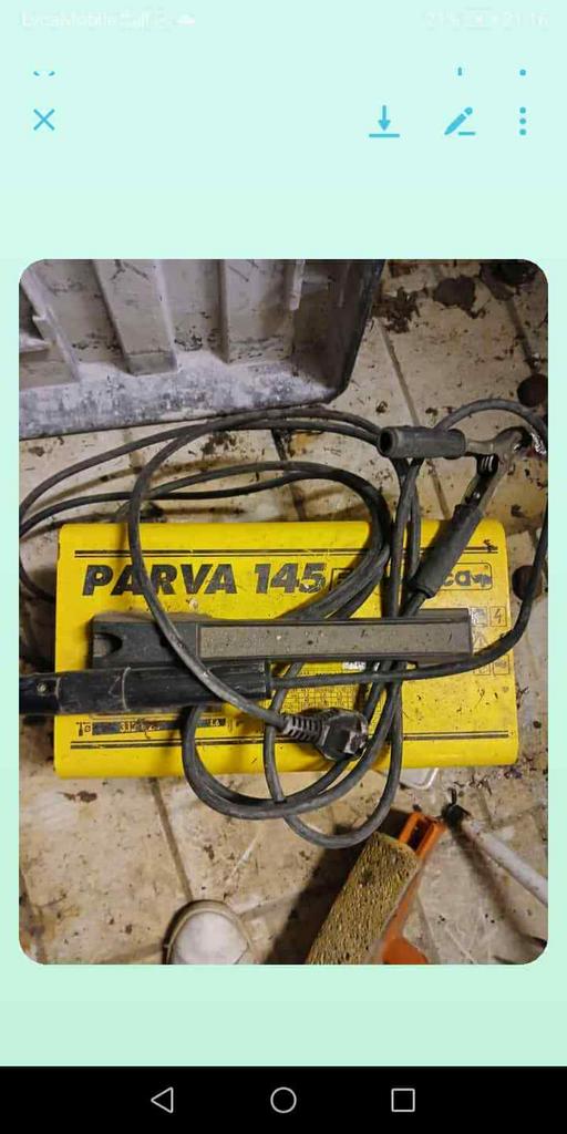 Parva 145 lasapparaat, Enlèvement, Comme neuf