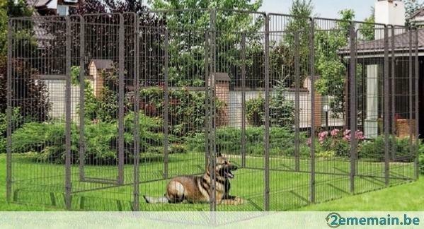 Chenil 10m² chenil XXL abri chien enclos chien parc NEUF, Verzenden, Nieuw