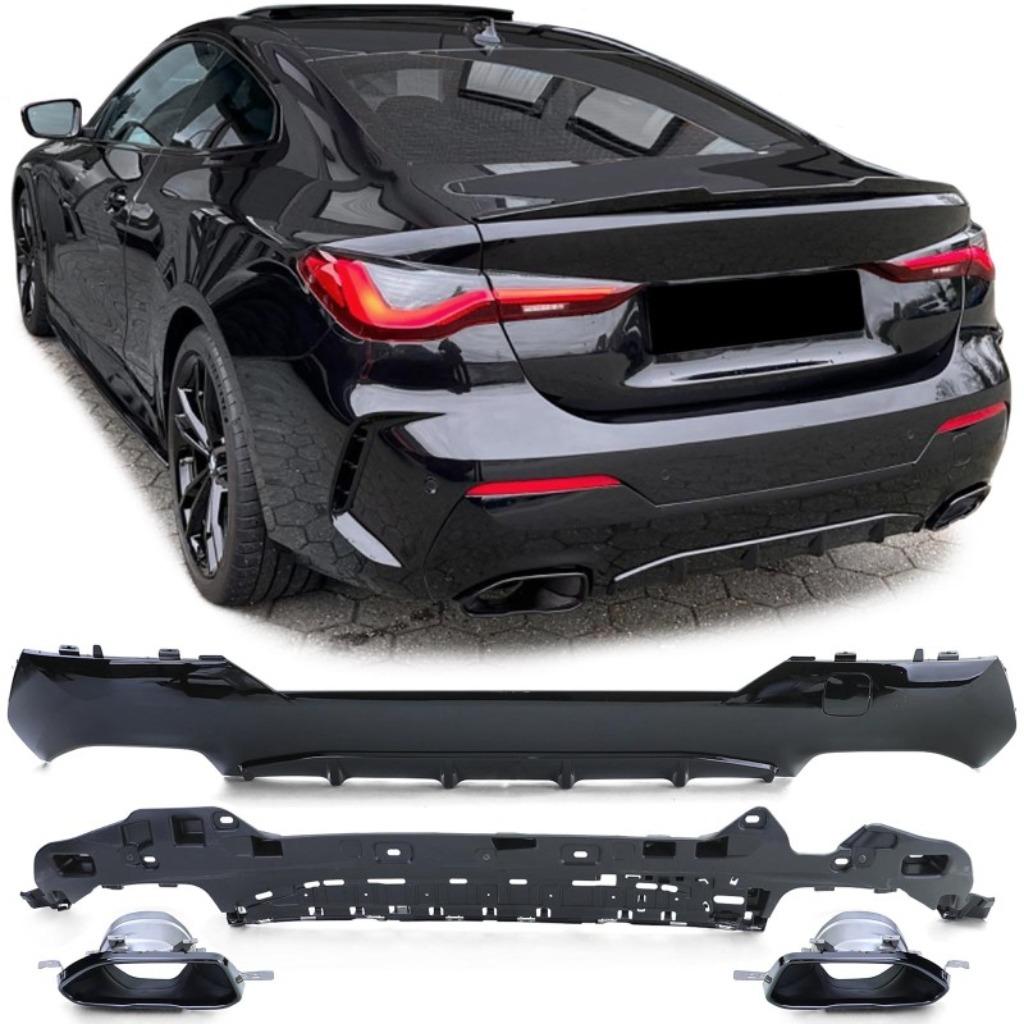 DIFFUSEUR M-PACK + 2 EMBOUTS NOIR LOOK 440I BMW SÉRIE 4 G22, Enlèvement ou Envoi