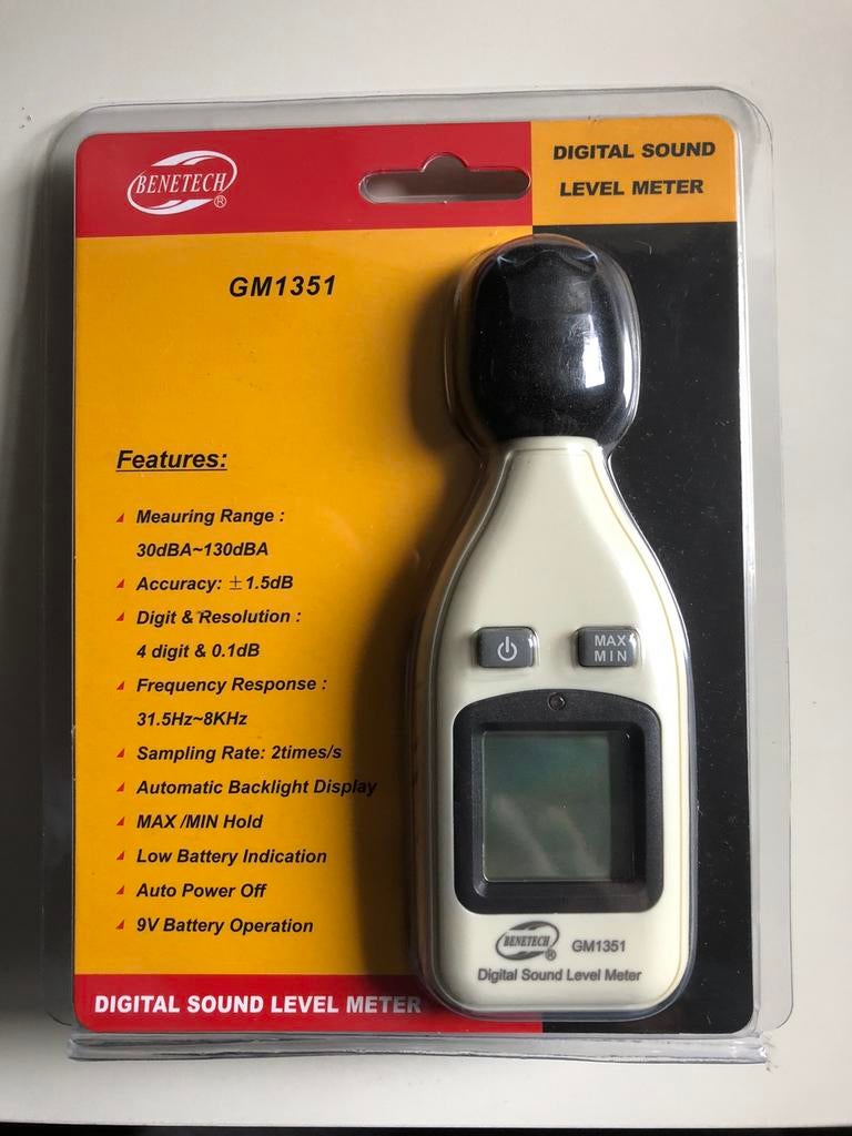 Geluidsmeter Nieuw !, Ophalen of Verzenden, Zo goed als nieuw