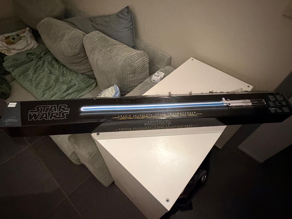 Anakin skywalker force FX lightsaber, Verzamelen, Ophalen, Gebruikt, Replica