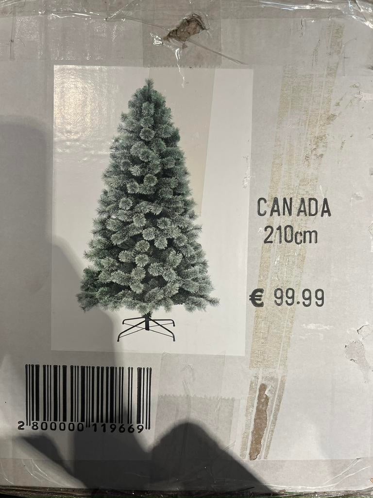 Kerstboom 2m10, Diversen, Kerst, Ophalen, Zo goed als nieuw