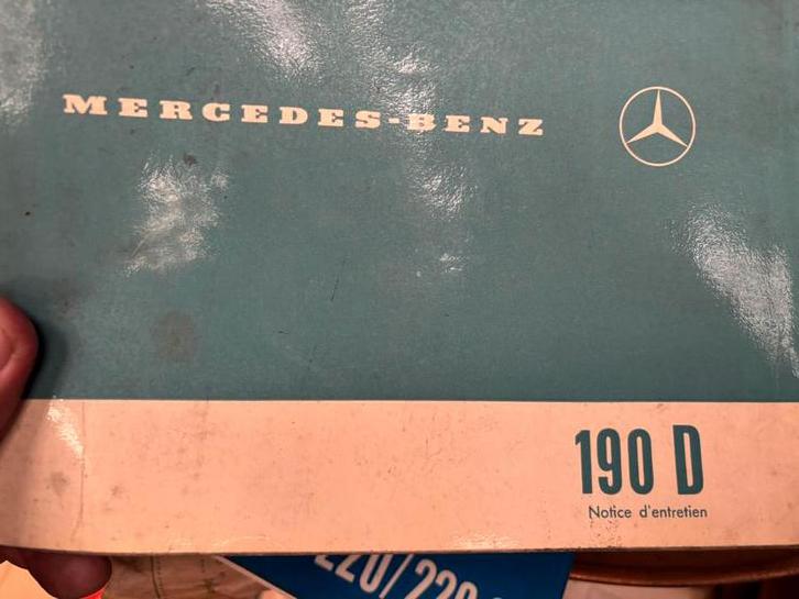 Guide de l'utilisateur de la Mercedes-Benz 190d, Enlèvement ou Envoi