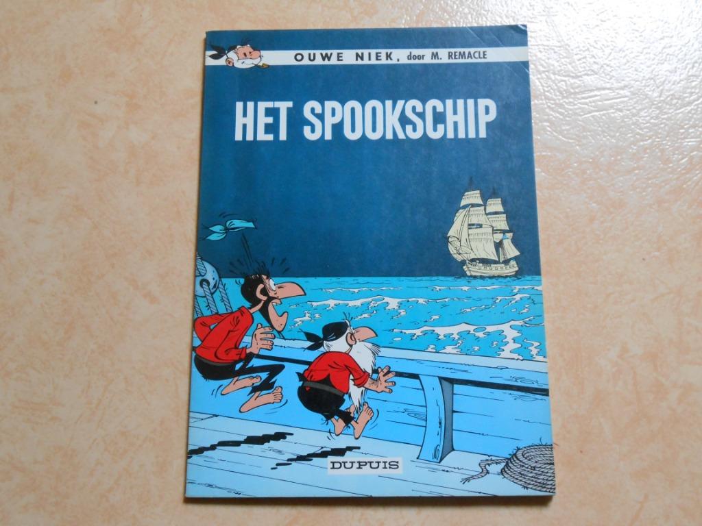 Ouwe Niek en Zwartbaard 10 Het spookschip 1967 1ste druk., Boeken, Eén stripboek, M. Remacle, Ophalen of Verzenden, Zo goed als nieuw