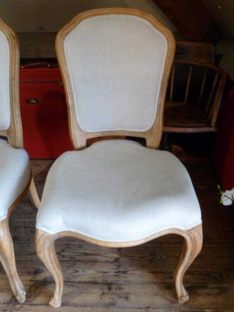 2 stoelen in houten framestijl, Ophalen, Gebruikt, Stof, Twee