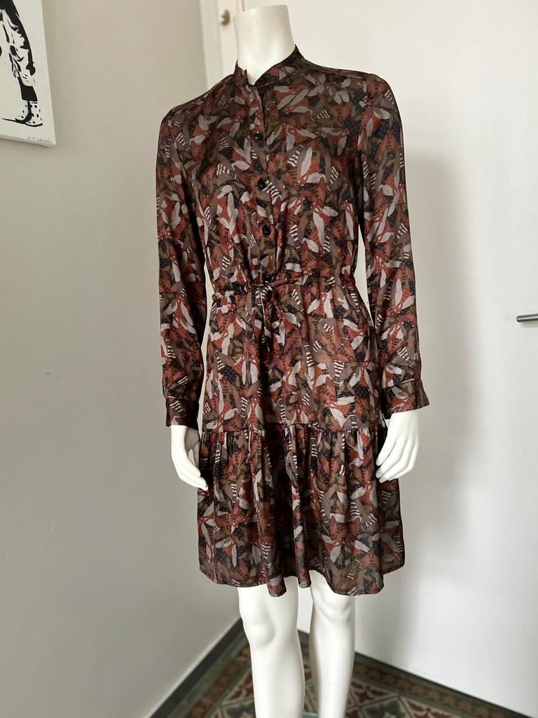 River Woods jurk met patroon FR36, Kleding | Dames, Overige kleuren, Ophalen of Verzenden, Zo goed als nieuw, Knielengte