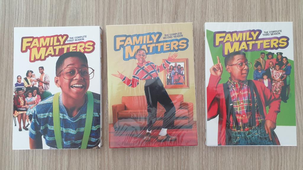 DVD-Box Family Matters – Complete Season 1 + 2 + 3, Cd's en Dvd's, Ophalen of Verzenden, Nieuw in verpakking, Komedie, Boxset