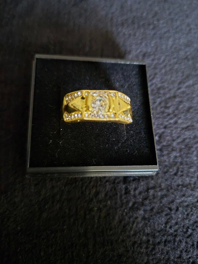 Nieuwe ring voor heren maat 10, Enlèvement ou Envoi, Neuf, Or, Homme