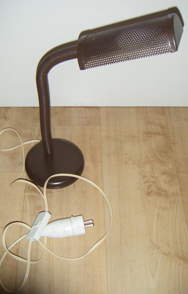 Industriële vintage bureaulamp,gooseneck,jr'70,design,spot, Ophalen of Verzenden, Huis en Inrichting