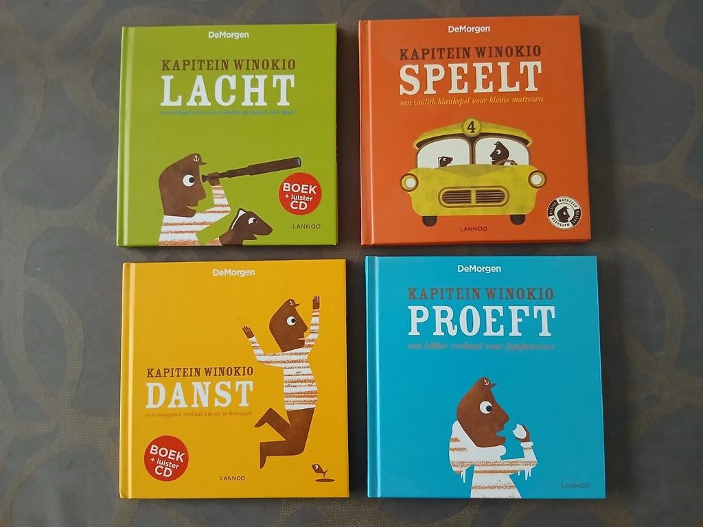 4x Kapitein Winokio (boek met luister-cd), Enlèvement ou Envoi, Comme neuf
