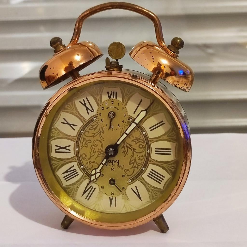 Oude mechanische wekker van Japy, vintage en voor verzamelaa, Antiek en Kunst, Verzenden