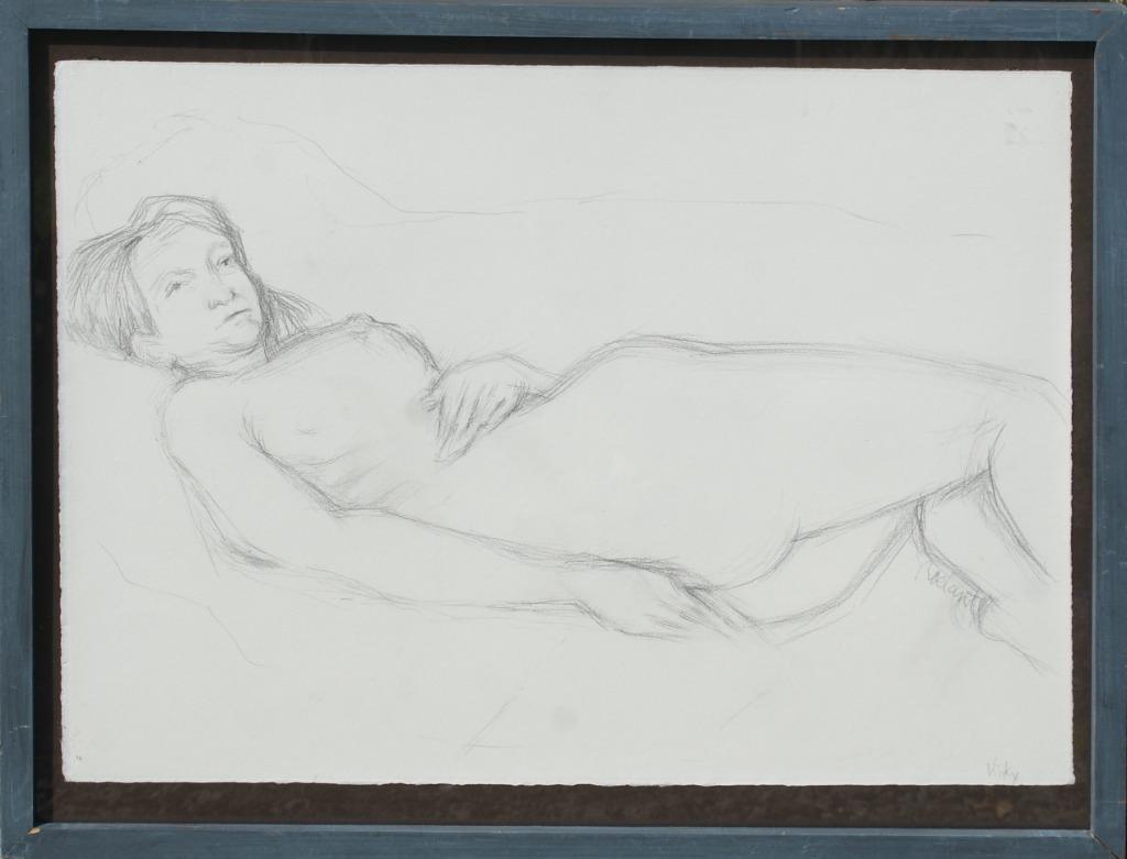 Andre Roelant (1942-2023): Naaktstudie 1 (75 x 60 cm), Antiek en Kunst, Ophalen