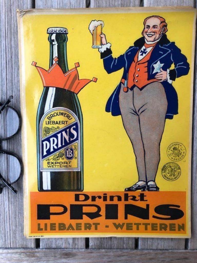 Reclame Prinspils ( papier), Verzamelen, Ophalen of Verzenden, Zo goed als nieuw, A1 t/m A3, Reclame