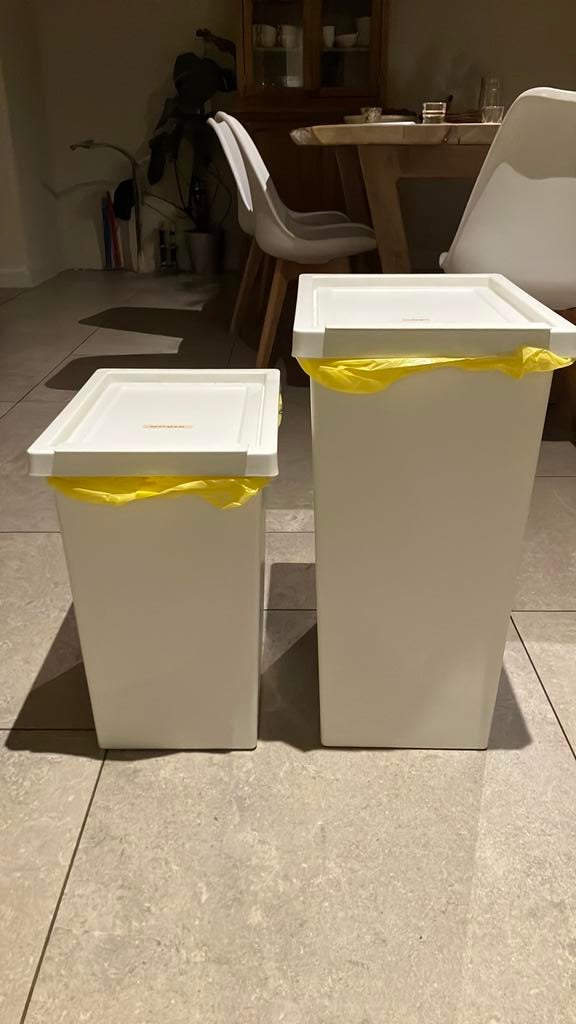 2 ikea vuilbakken 42l en 28l, Huis en Inrichting, Woonaccessoires | Prullenbakken, Ophalen, Kunststof, Gebruikt, 50 tot 75 cm