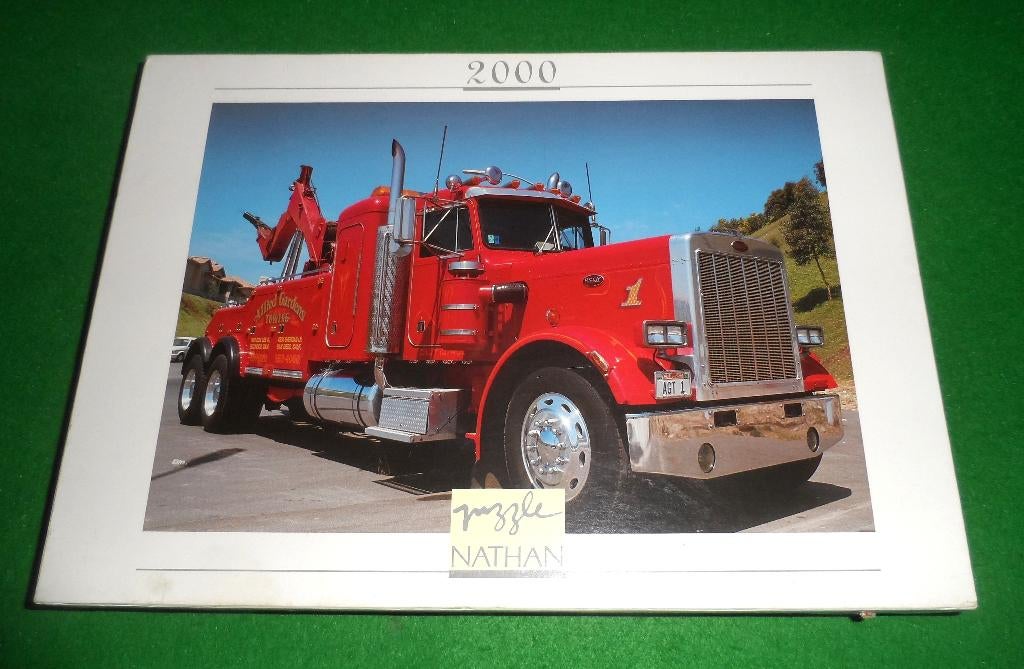 Nathan Puzzel - Peterbilt - Tow Truck - 2000 stukjes, Hobby en Vrije tijd, Ophalen of Verzenden, Meer dan 1500 stukjes, Zo goed als nieuw