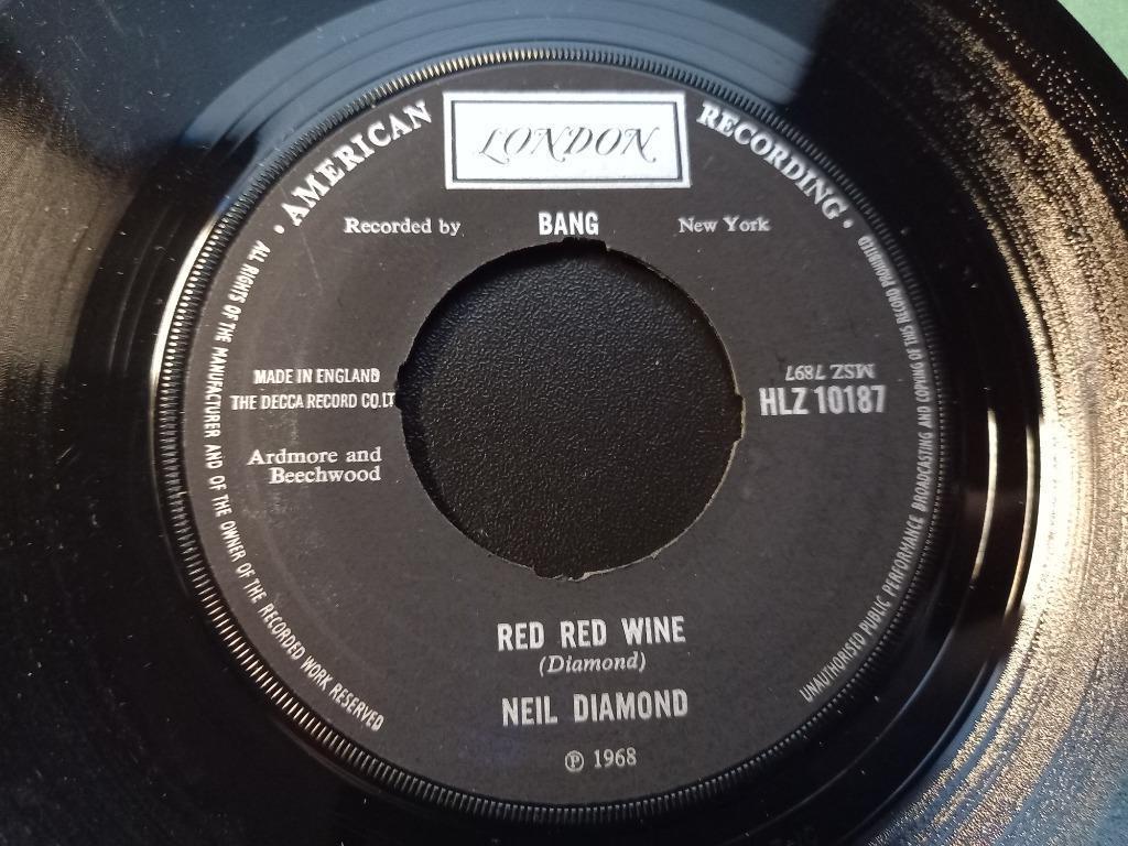 Neil Diamond ‎– Red Red Wine / Red Rubber Ball '7, Ophalen of Verzenden, Gebruikt, Pop