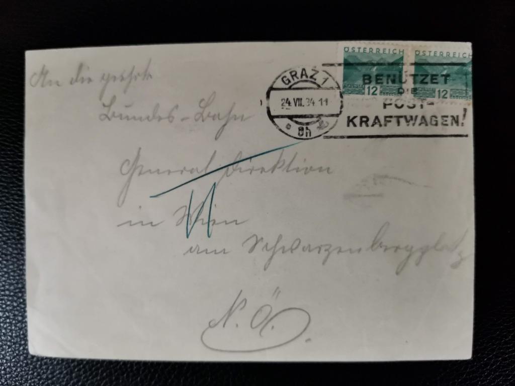 Duitsland brief 1934 - Post Kraftwagen - auto, Ophalen of Verzenden, Gestempeld