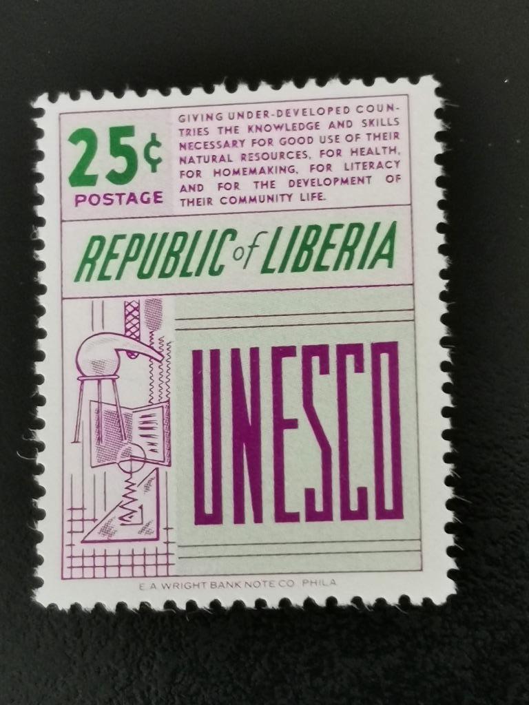 Liberia 1959 - inhuldiging UNESCO gebouw *, Ophalen of Verzenden, Overige landen, Postfris
