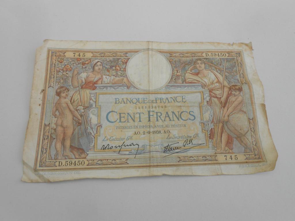 FRANCE: ancien billet de banque., Timbres & Monnaies, Monnaies & Billets de banque | Collections, Enlèvement ou Envoi, Billets de banque