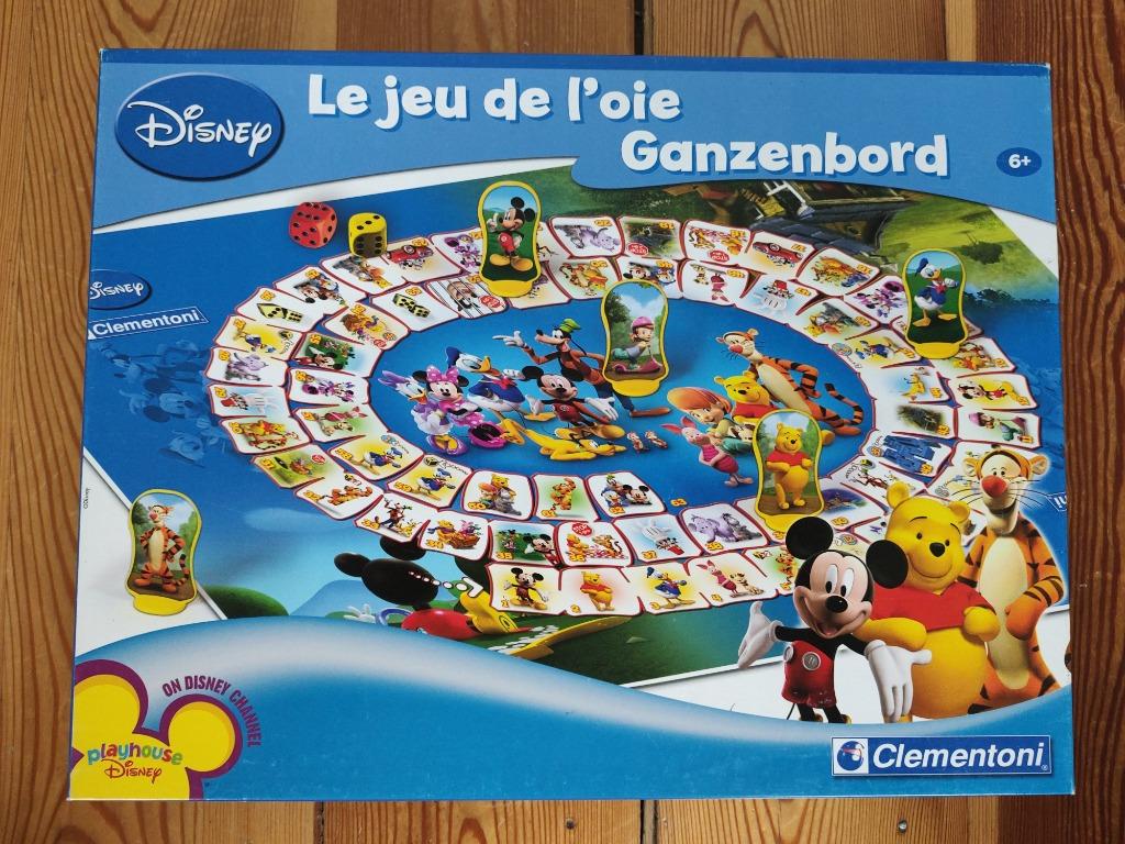 Clementoni - Ganzenbord Disney, Cinq joueurs ou plus, Enlèvement, Comme neuf, Clementoni