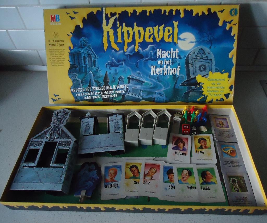 Vintage "Kippevel" van MB in prima staat !, Hobby en Vrije tijd, Vijf spelers of meer, Ophalen of Verzenden, Gebruikt, MB SPELLEN
