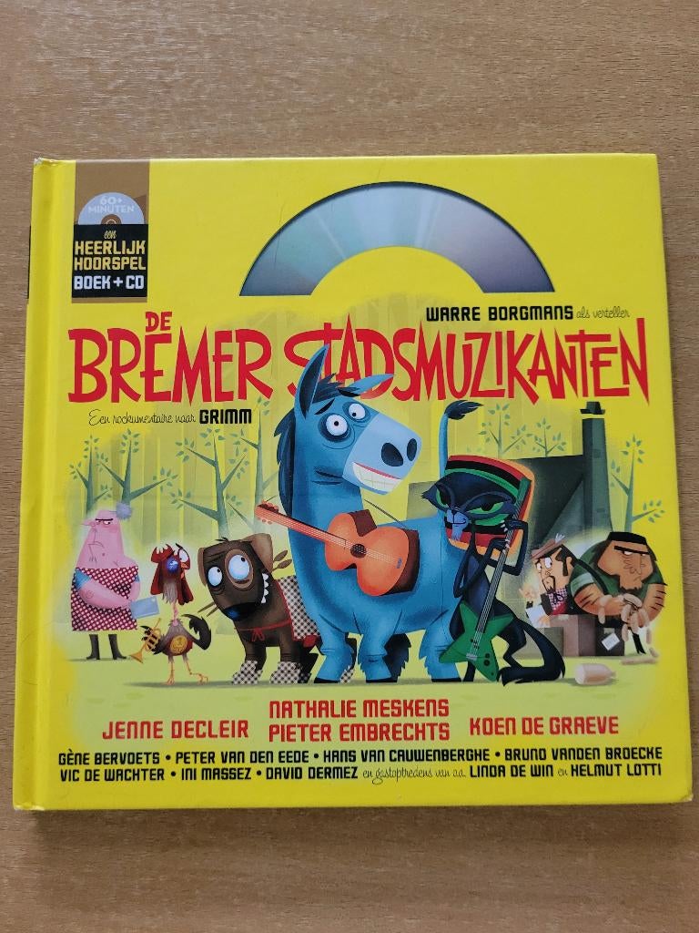 Heerlijk hoorspel: De Bremer stadsmuzikanten (boek + CD), Boeken, Ophalen of Verzenden, Zo goed als nieuw