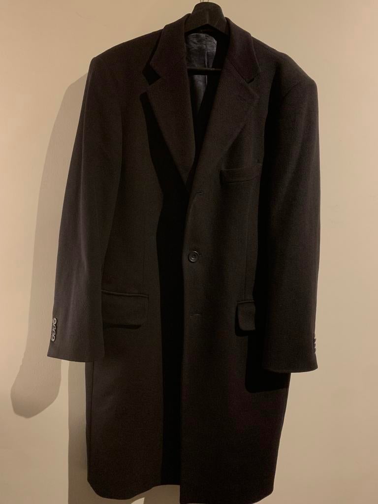 Manteau en cachemire noir  BONAZZI XL, Vêtements | Hommes, Vestes | Hiver, Enlèvement ou Envoi, Porté