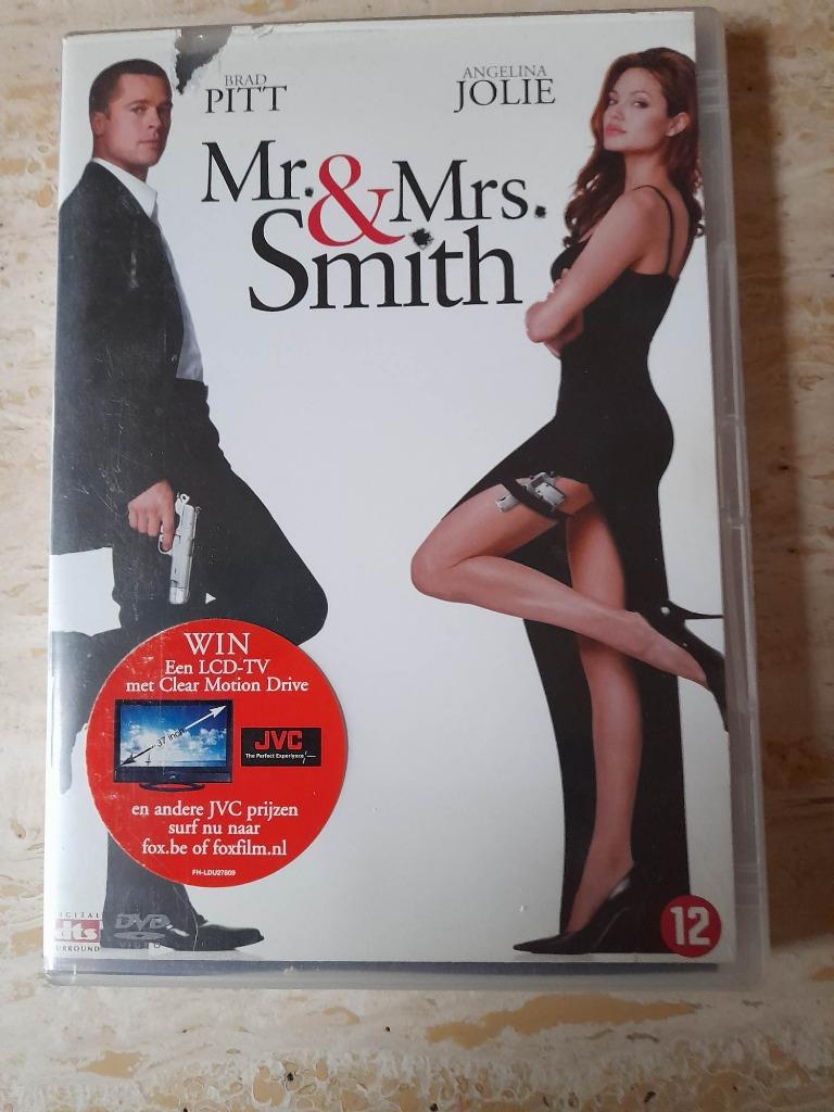 DVD 'M. & Mme. Smith' avec Brad Pitt et Angelina Jolie, À partir de 12 ans, Enlèvement ou Envoi, Utilisé, Action