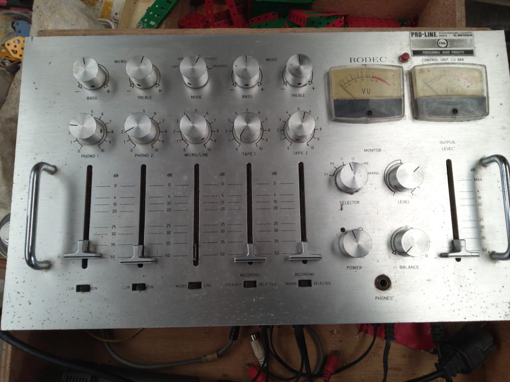 Rodec vintage mixer, Ophalen of Verzenden, Gebruikt, 5 tot 10 kanalen, Microfooningang