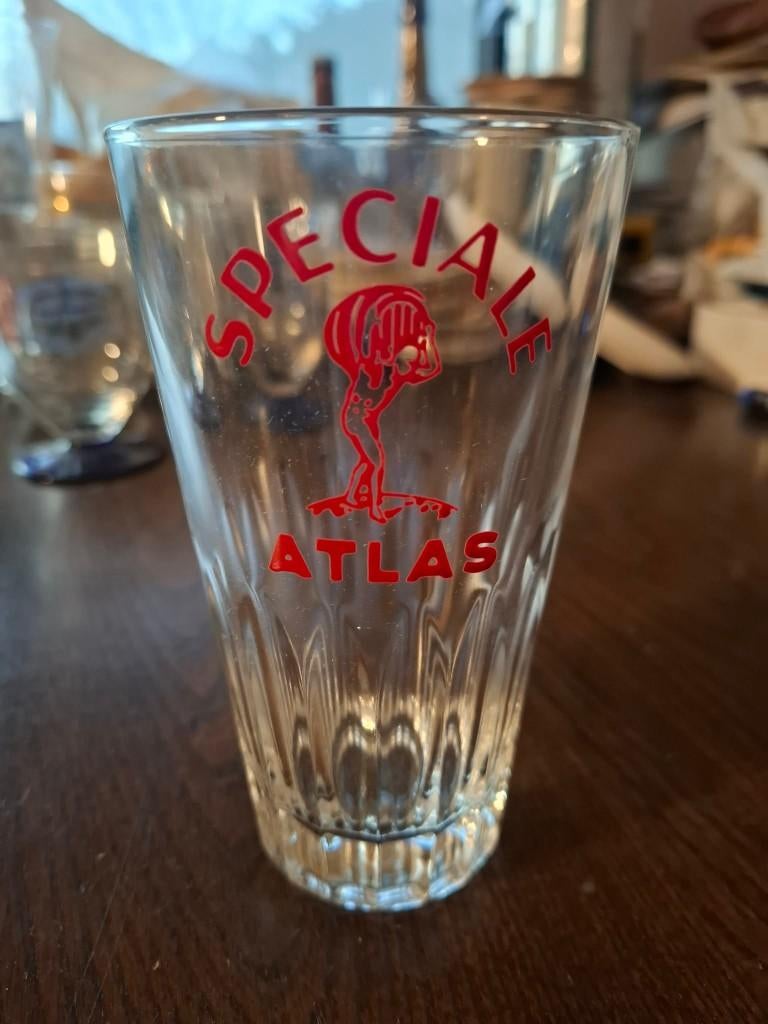 Br Atlas Brussels Special Glass, Verzamelen, Biermerken, Verzenden, Zo goed als nieuw, Glas of Glazen, Overige merken