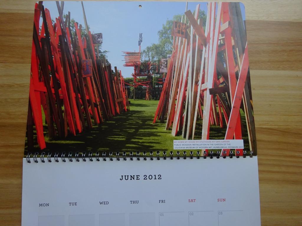 Kalender 2012 - Arne Quinze- 9 prenten, Ophalen of Verzenden, Zo goed als nieuw