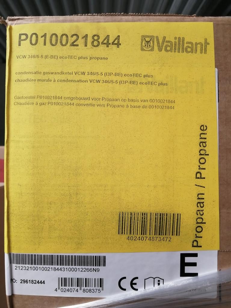 Vaillant ecoTEC Plus VCW 346/5-5 (PROPANE) 30 kW P010021844, Bricolage & Construction, Enlèvement ou Envoi, Neuf, Radiateur