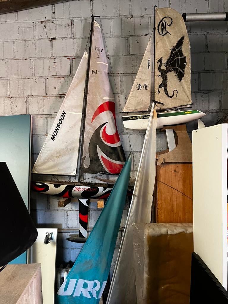 Zeilboten decoratie, Ophalen, Zo goed als nieuw