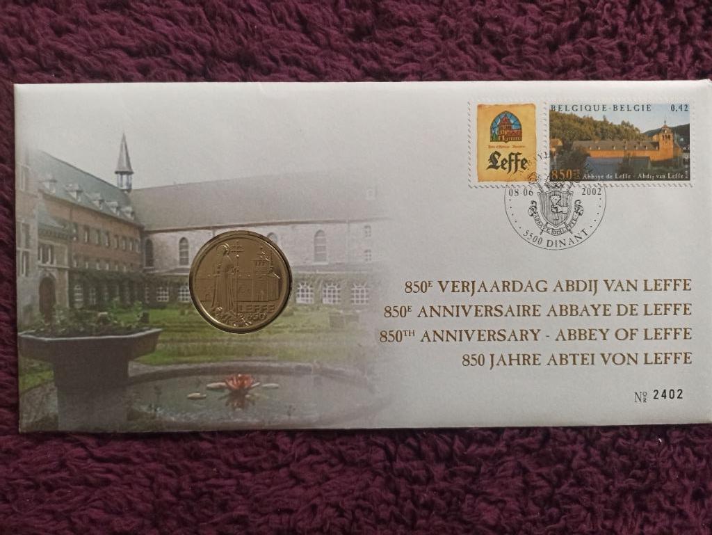 Belgique Numisletter 2002 Abbaye de Leffe, Enlèvement ou Envoi, Enveloppe