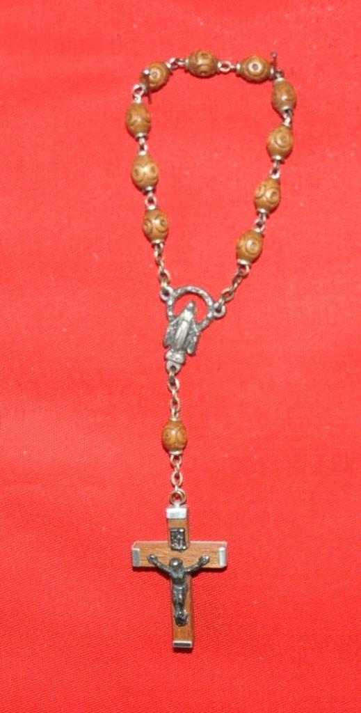 chapelet dizainier bois et metal, Enlèvement ou Envoi, Comme neuf, Autres types, Christianisme | Catholique