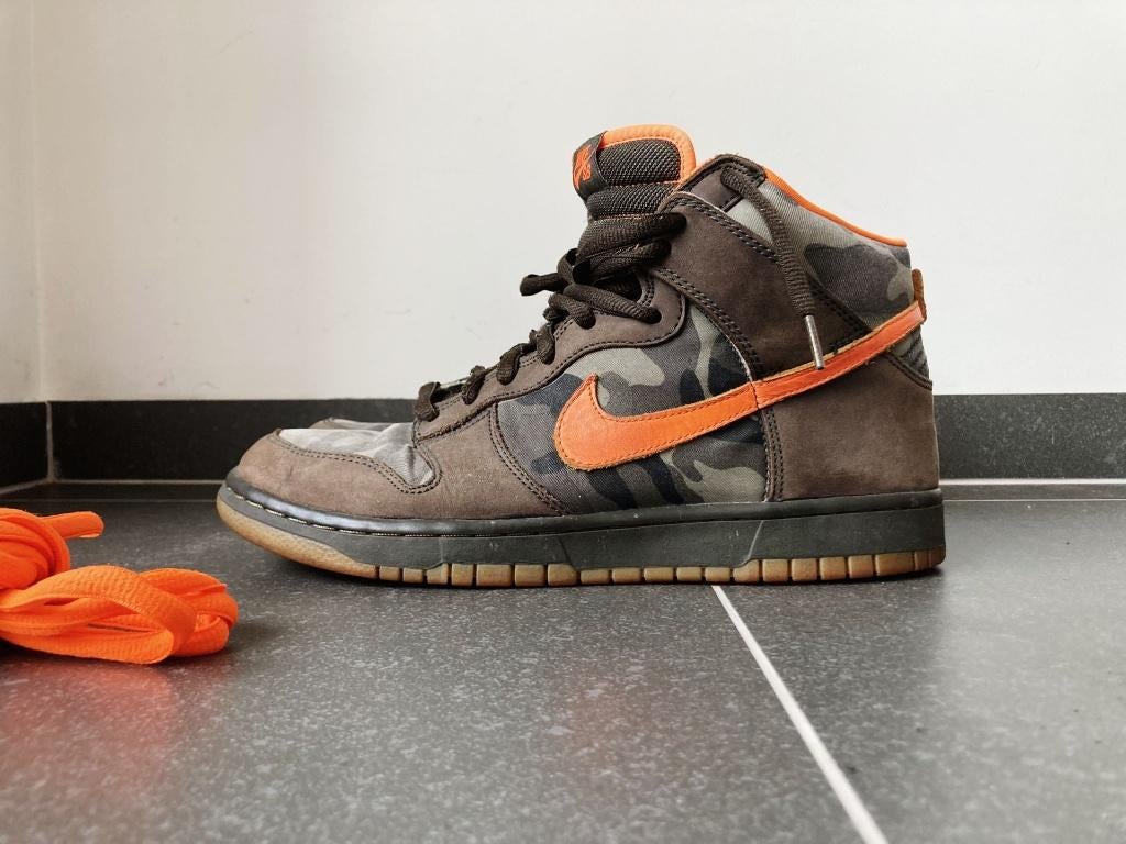 Nike SB Dunk High Brian Anderson Camo EU44.5, Enlèvement ou Envoi, Autres couleurs, Nike, Porté