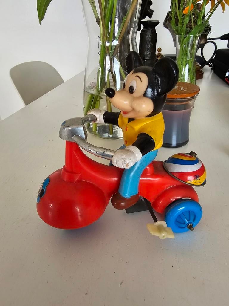 Masudaya Mickey Mouse Fiets Driewieler, Antiek en Kunst, Ophalen of Verzenden