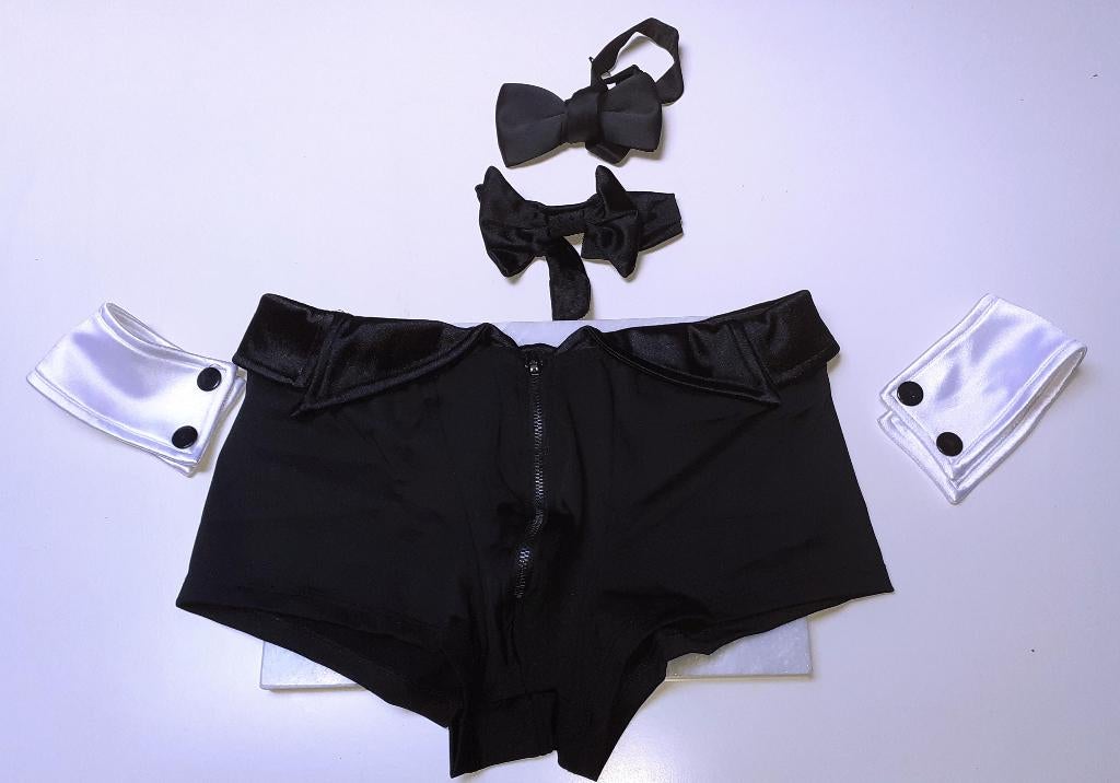 kostuum uniform Chippendale outfit Svenjoyment S, Kleding | Heren, Ophalen of Verzenden, Zwart, Boxer