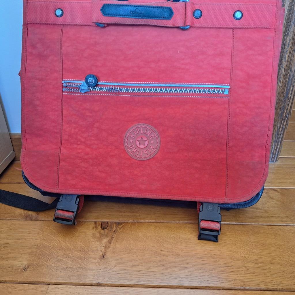 Grand cartable à dos Kipling rouge, Rouge, 30 à 40 cm, Utilisé, Envoi