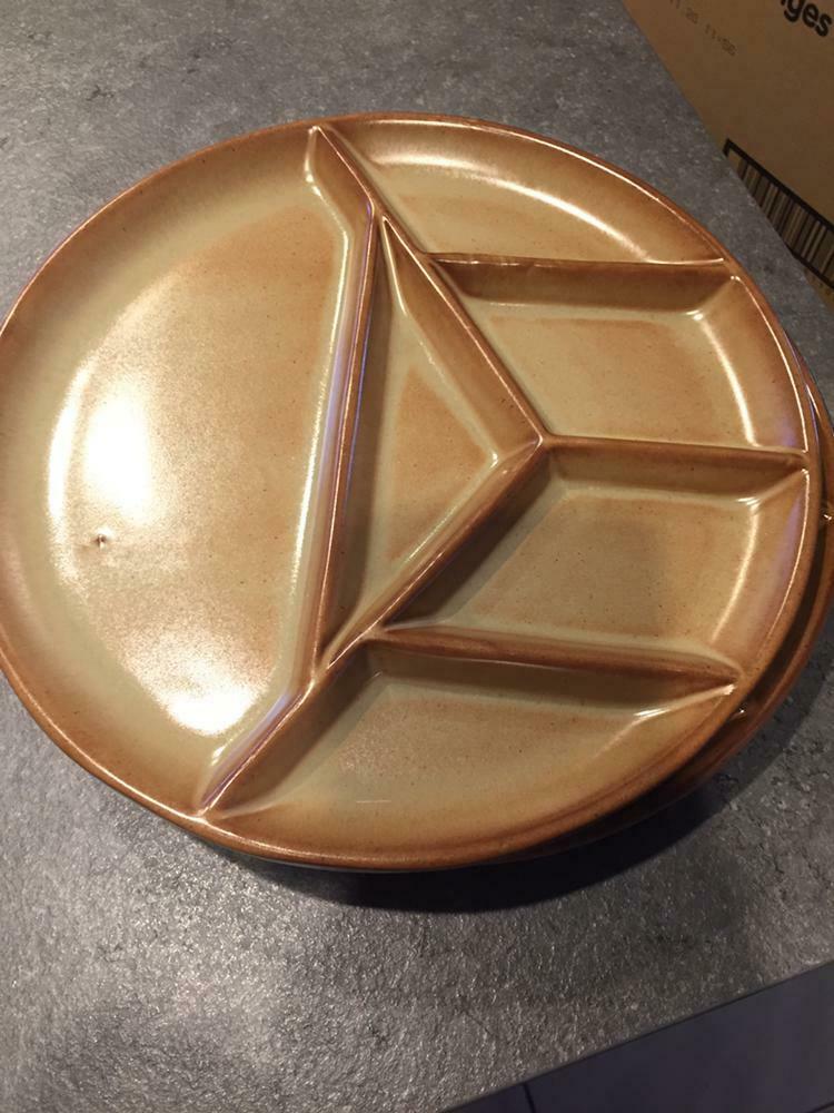 Deux assiettes à fondue, Comme neuf, Poterie, Poterie rustique, Assiettes(s)